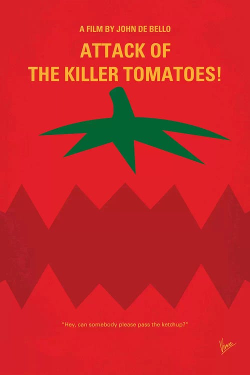 Attack Of The Killer Tomatoes Minimal Movie Poster