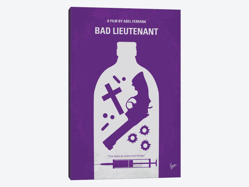 Bad Lieutenant Minimal Movie Poster by Chungkong 1-piece Art Print