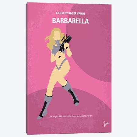 Barbarella Minimal Movie Poster Canvas Print #CKG493} by Chungkong Canvas Artwork