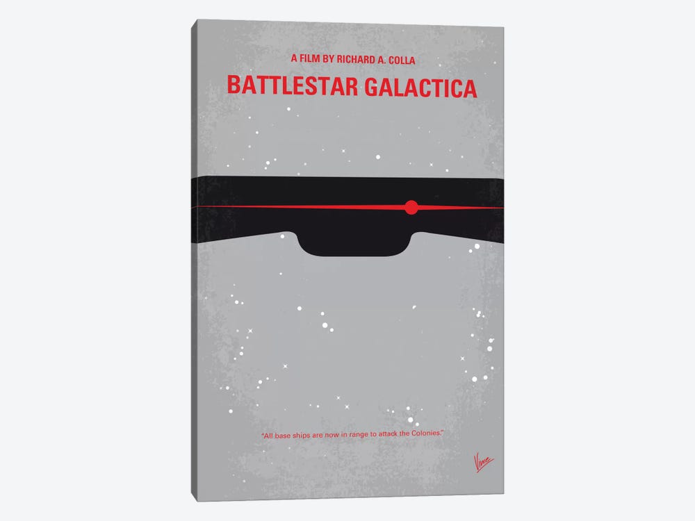 Battlestar Galactica Minimal Movie Poster by Chungkong 1-piece Art Print