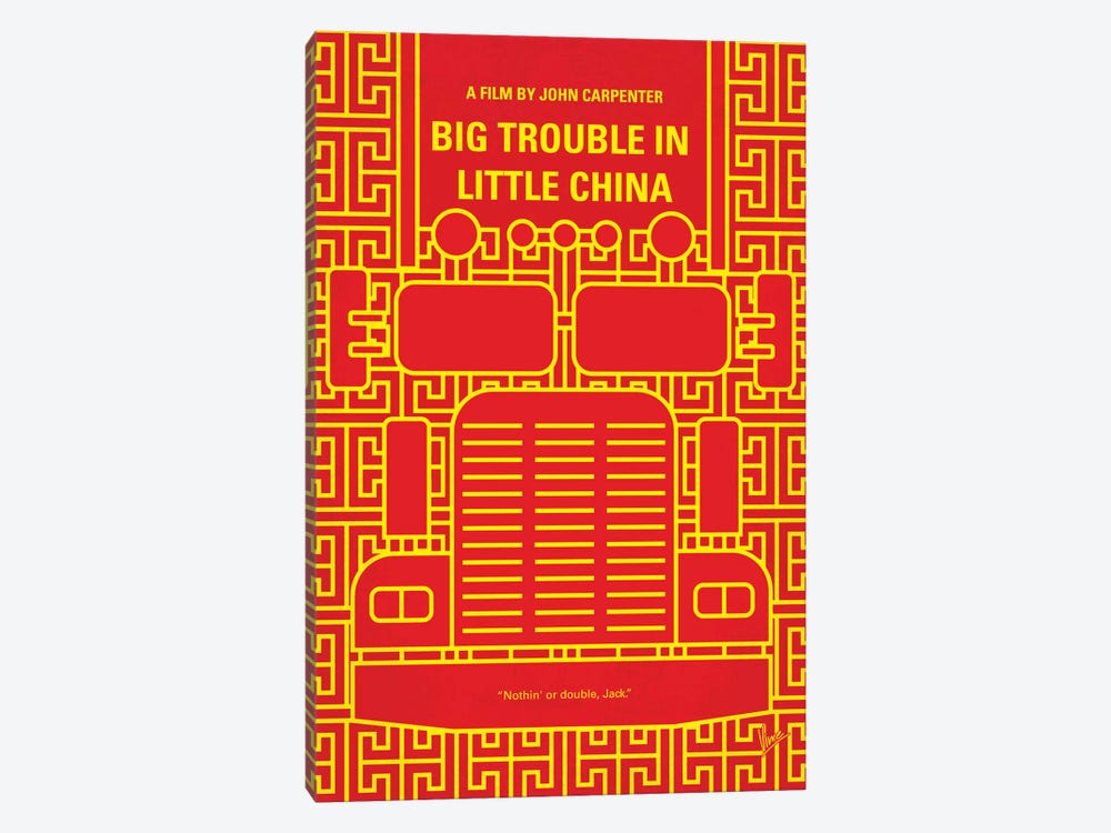 Big Trouble In Little China Minimal Movie Poster by Chungkong 1-piece Art Print