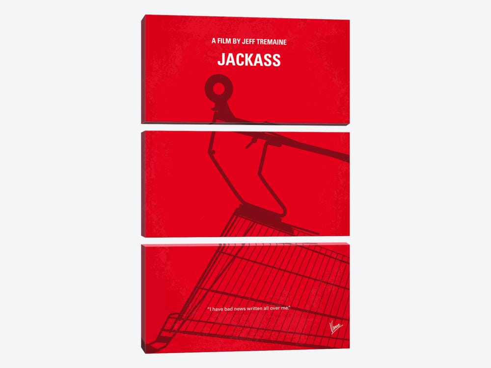 Jackass Minimal Movie Poster by Chungkong 3-piece Art Print