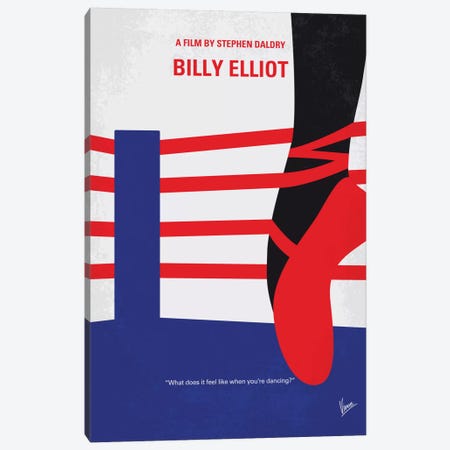 Billy Elliot Minimal Movie Poster Canvas Print #CKG500} by Chungkong Canvas Artwork
