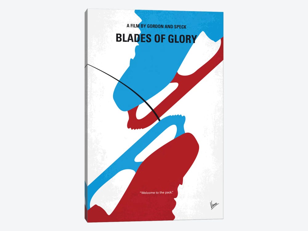 Blades Of Glory Minimal Movie Poster by Chungkong 1-piece Art Print