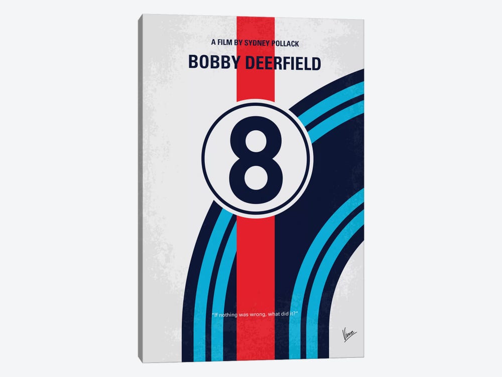 Bobby Deerfield Minimal Movie Poster by Chungkong 1-piece Canvas Artwork
