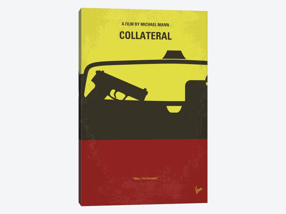 Collateral Minimal Movie Poster by Chungkong 1-piece Canvas Art Print