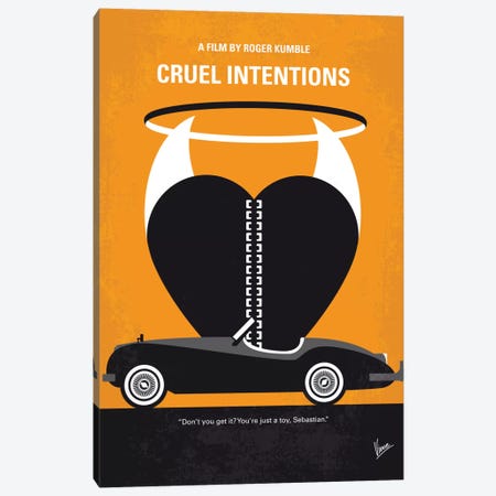 Cruel Intentions Minimal Movie Poster Canvas Print #CKG516} by Chungkong Canvas Artwork