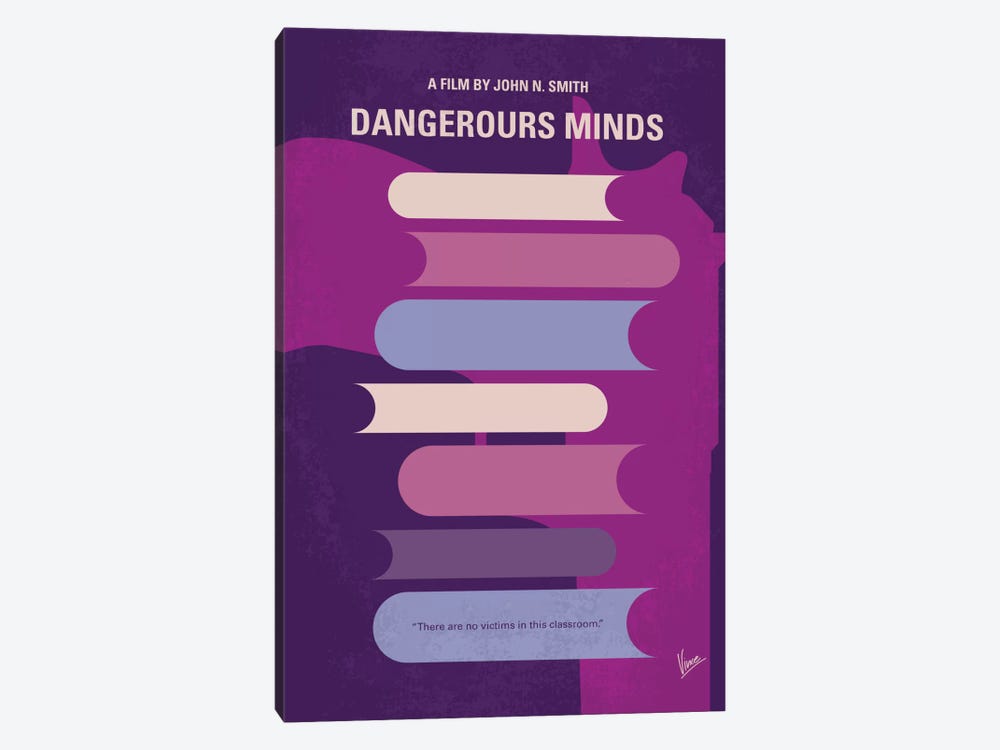 Dangerous Minds Minimal Movie Poster by Chungkong 1-piece Canvas Art Print