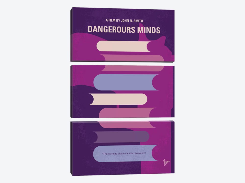 Dangerous Minds Minimal Movie Poster by Chungkong 3-piece Art Print