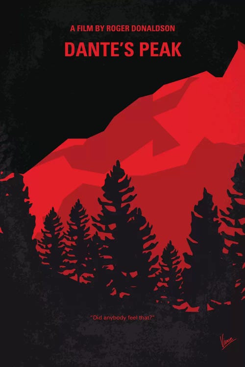 Dante's Peak Minimal Movie Poster