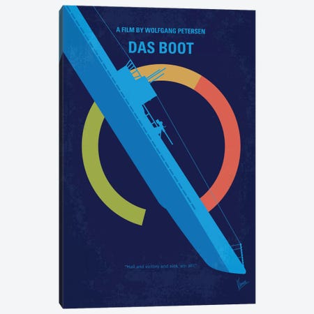 Das Boot Minimal Movie Poster Canvas Print #CKG521} by Chungkong Canvas Art