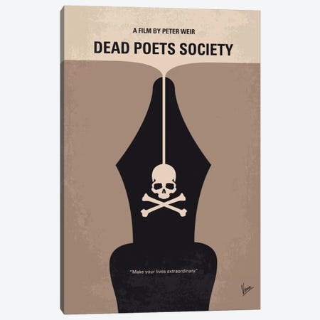 Dead Poet's Society Minimal Movie Poster Canvas Print #CKG522} by Chungkong Canvas Wall Art