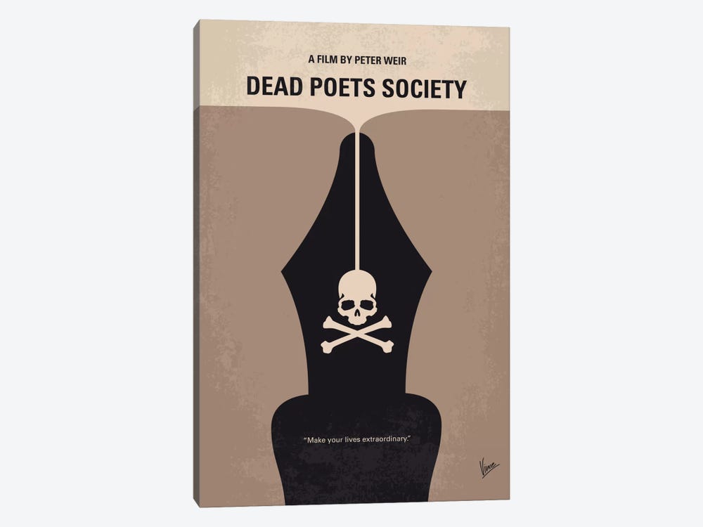 Dead Poet's Society Minimal Movie Poster by Chungkong 1-piece Art Print