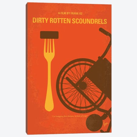 Dirty Rotten Scoundrels Minimal Movie Poster Canvas Print #CKG524} by Chungkong Canvas Art Print