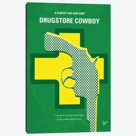 Drugstore Cowboy Minimal Movie Poster Canvas Print #CKG526} by Chungkong Canvas Print