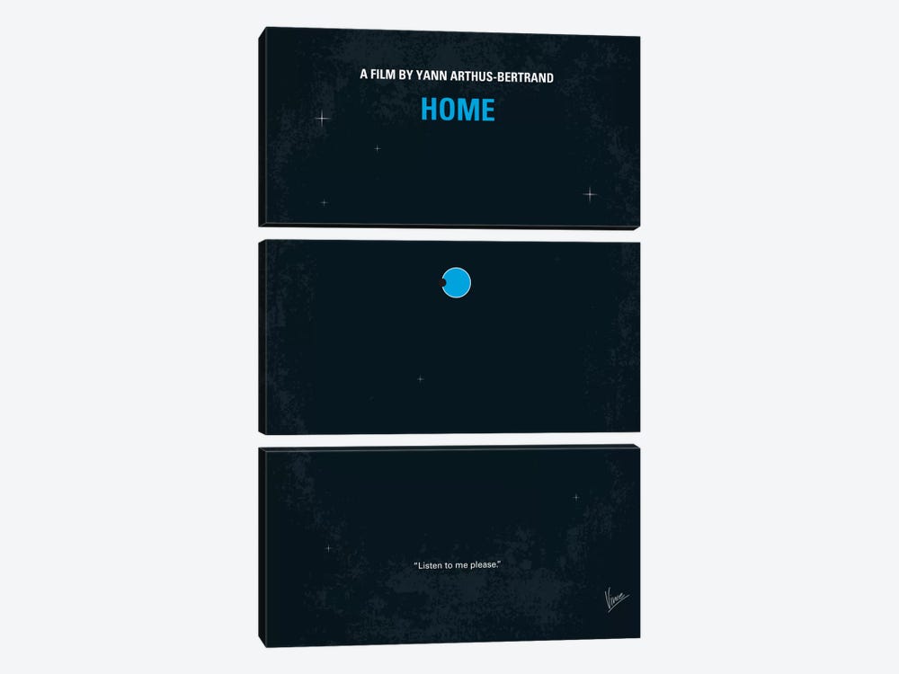Home Minimal Movie Poster by Chungkong 3-piece Canvas Wall Art