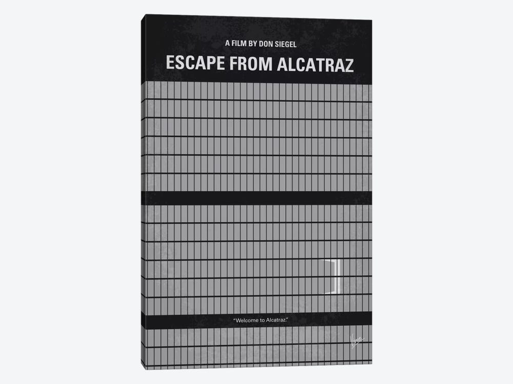 Escape From Alcatraz Minimal Movie Poster by Chungkong 1-piece Canvas Artwork