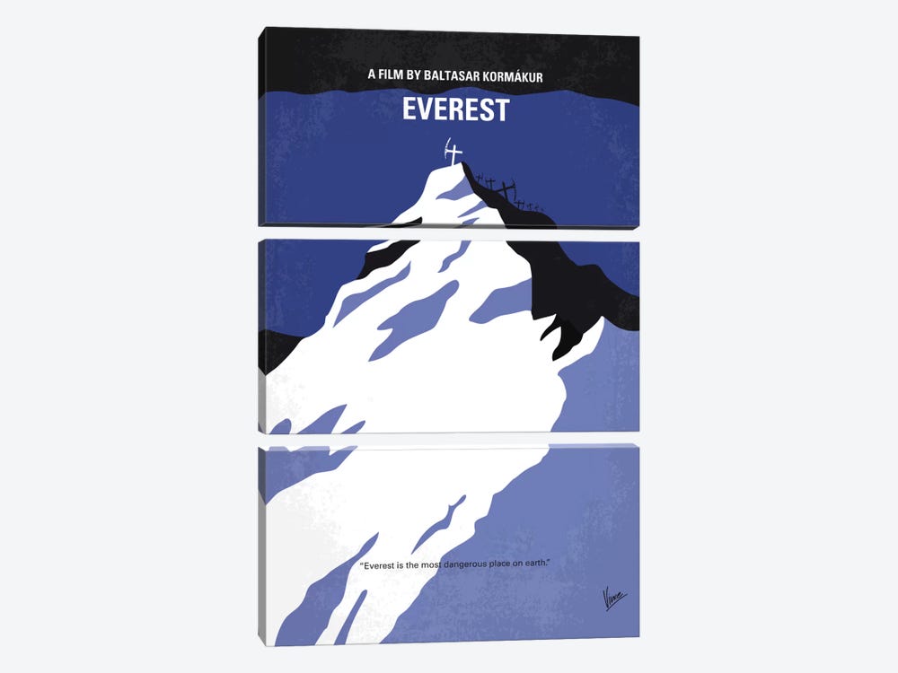 Everest Minimal Movie Poster by Chungkong 3-piece Art Print