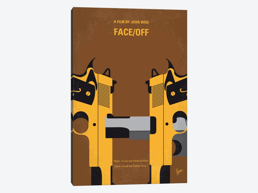 Face/Off Minimal Movie Poster by Chungkong 1-piece Art Print