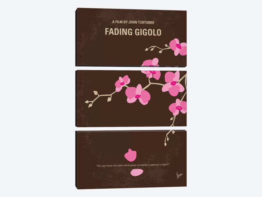 Fading Gigolo Minimal Movie Poster by Chungkong 3-piece Canvas Wall Art