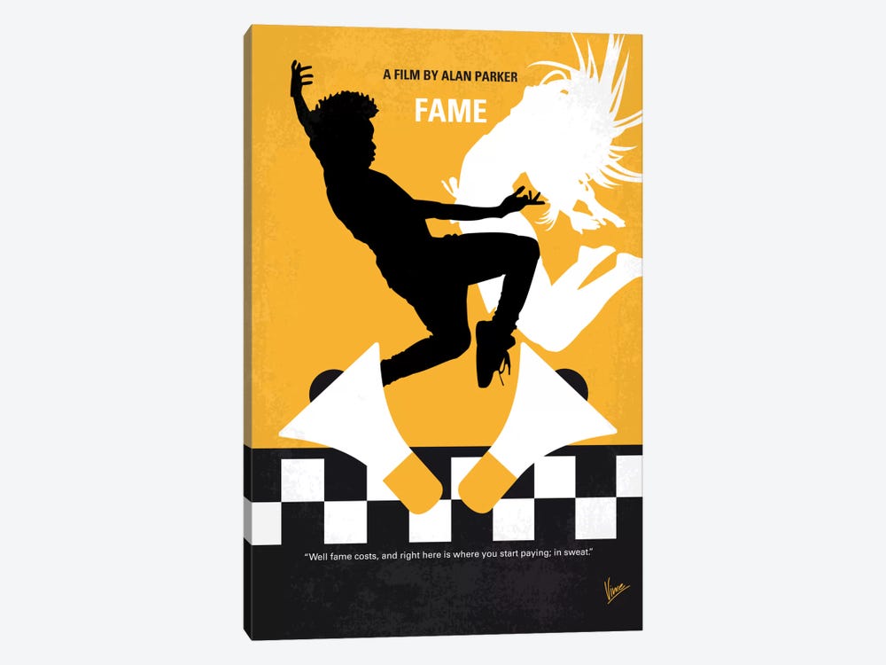 Fame Minimal Movie Poster by Chungkong 1-piece Canvas Print