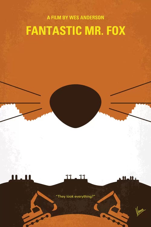 Fantastic Mr. Fox Minimal Movie Poster