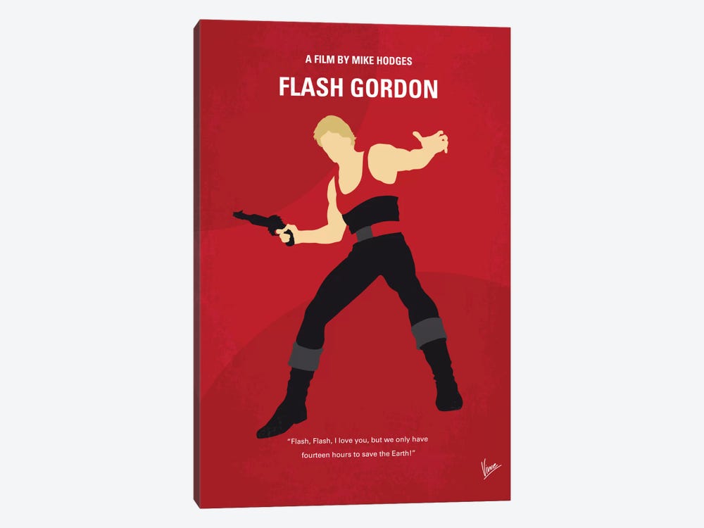 Flash Gordon Minimal Movie Poster by Chungkong 1-piece Art Print