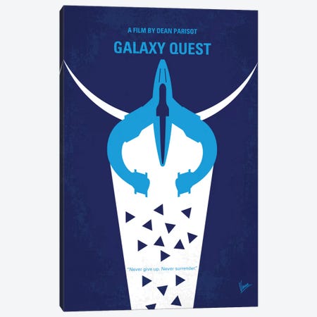 Galaxy Quest Minimal Movie Poster Canvas Print #CKG543} by Chungkong Canvas Wall Art