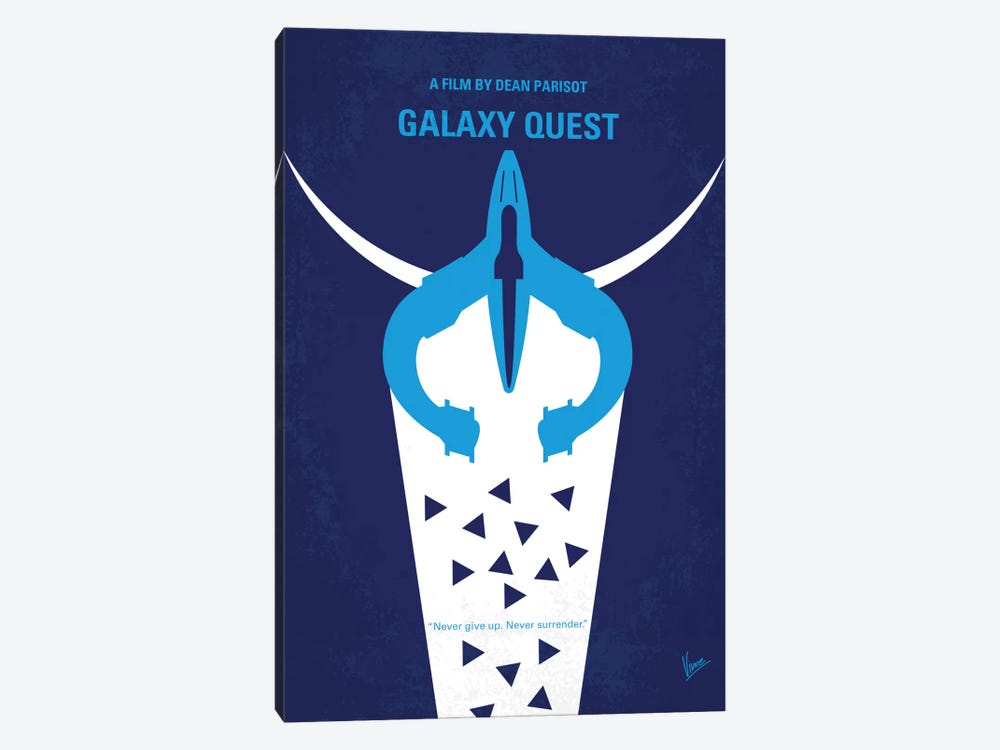 Galaxy Quest Minimal Movie Poster by Chungkong 1-piece Canvas Art