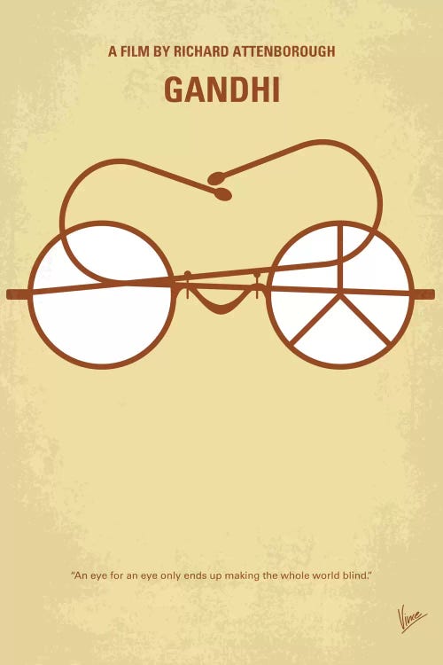 Gandhi Minimal Movie Poster