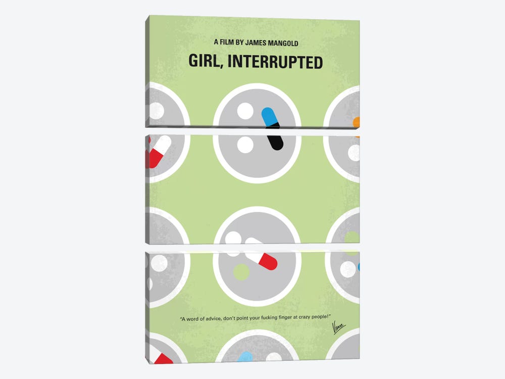 Girl Interrupted Minimal Movie Poster by Chungkong 3-piece Art Print