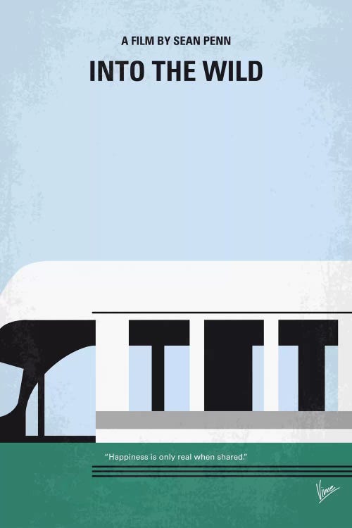 Into The Wild Minimal Movie Poster by Chungkong wall art