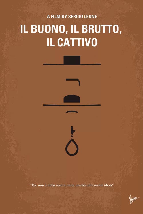 Il Buono Il Brutto Il Cattivo Minimal Movie Poster