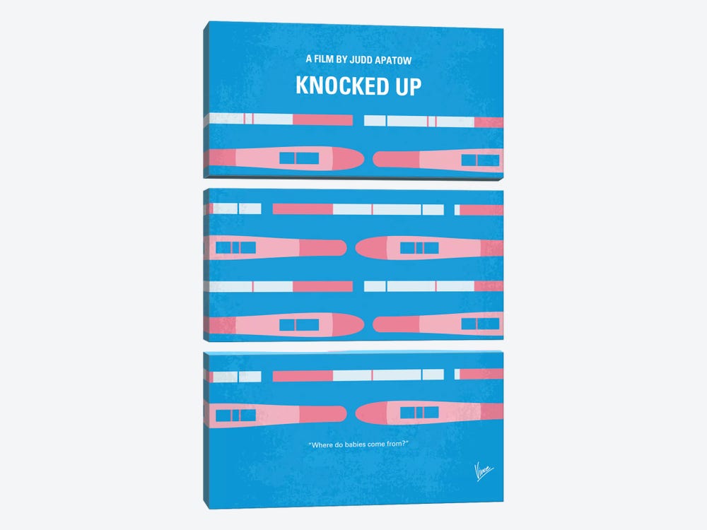 Knocked Up Minimal Movie Poster by Chungkong 3-piece Art Print