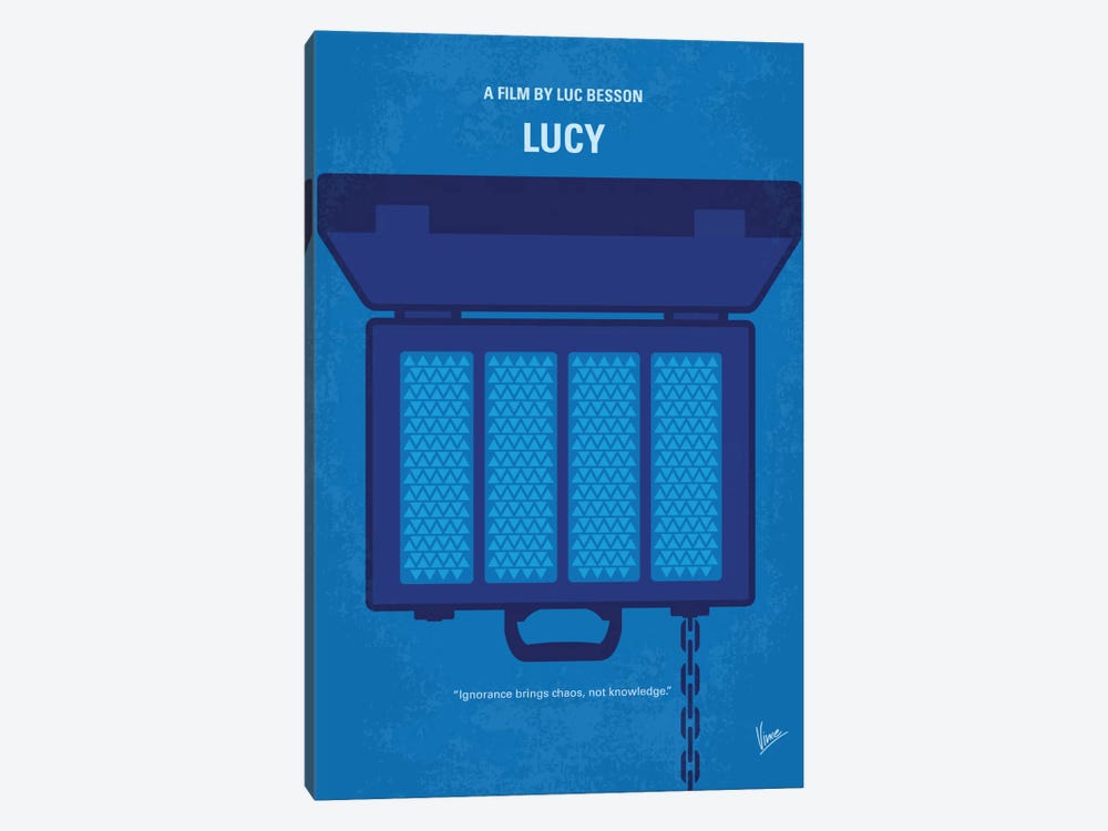 Lucy Minimal Movie Poster by Chungkong 1-piece Canvas Wall Art