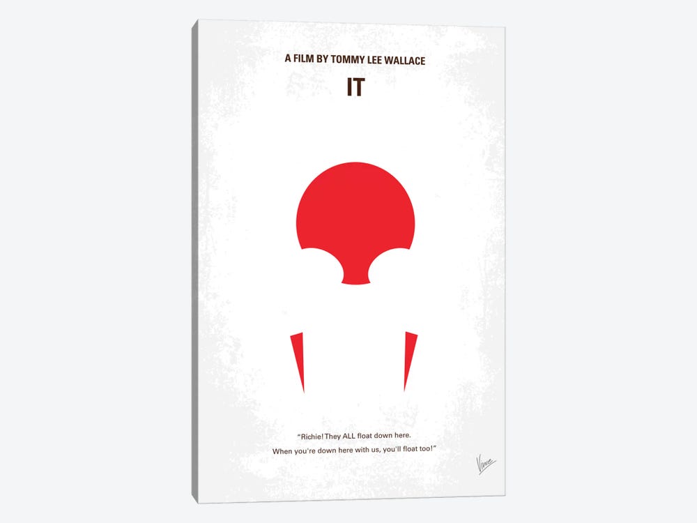 It Minimal Movie Poster by Chungkong 1-piece Canvas Art Print