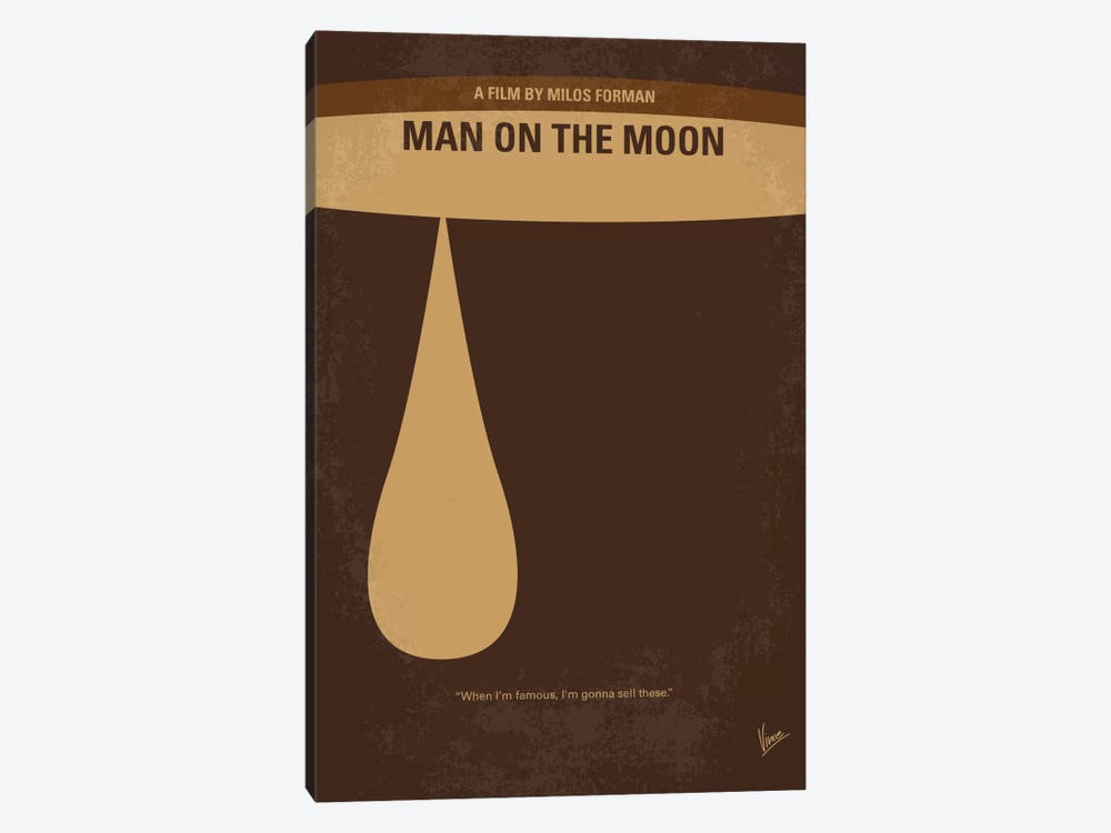Man On The Moon Minimal Movie Poster by Chungkong 1-piece Art Print
