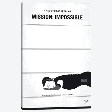 Mission: Impossible Minimal Movie Poster Canvas Print #CKG587} by Chungkong Canvas Print