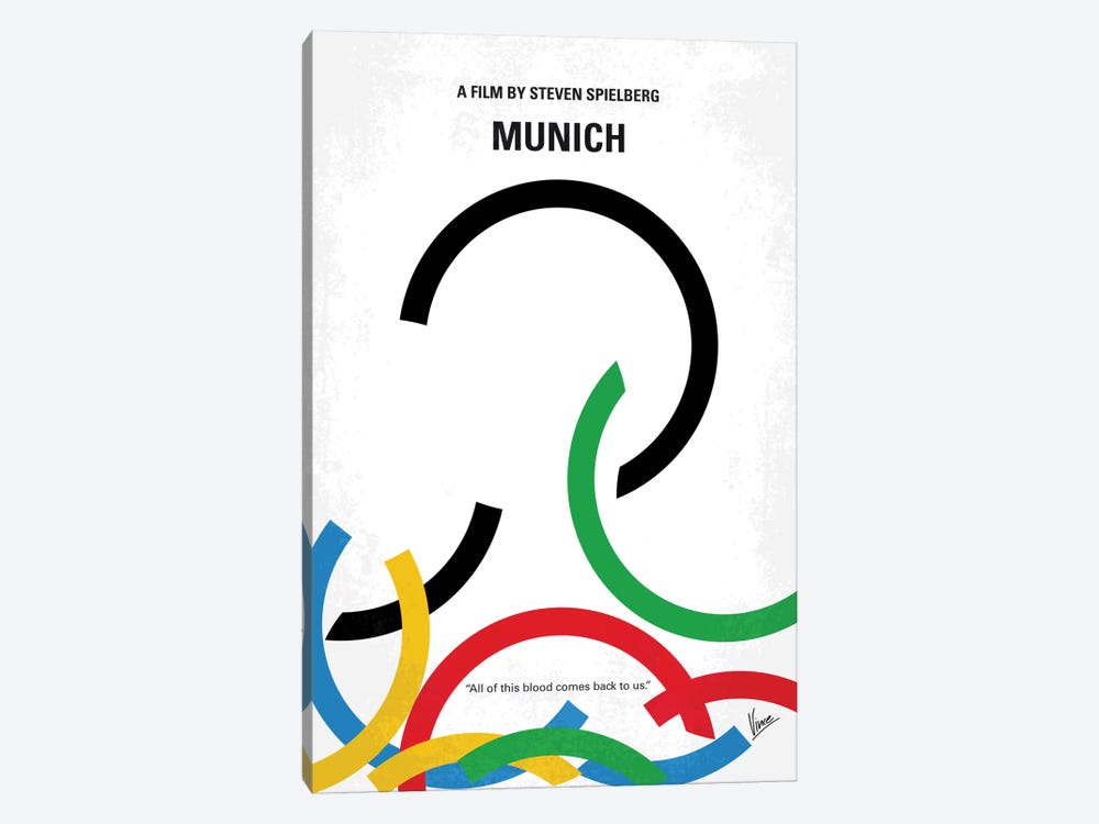 Munich Minimal Movie Poster by Chungkong 1-piece Canvas Print