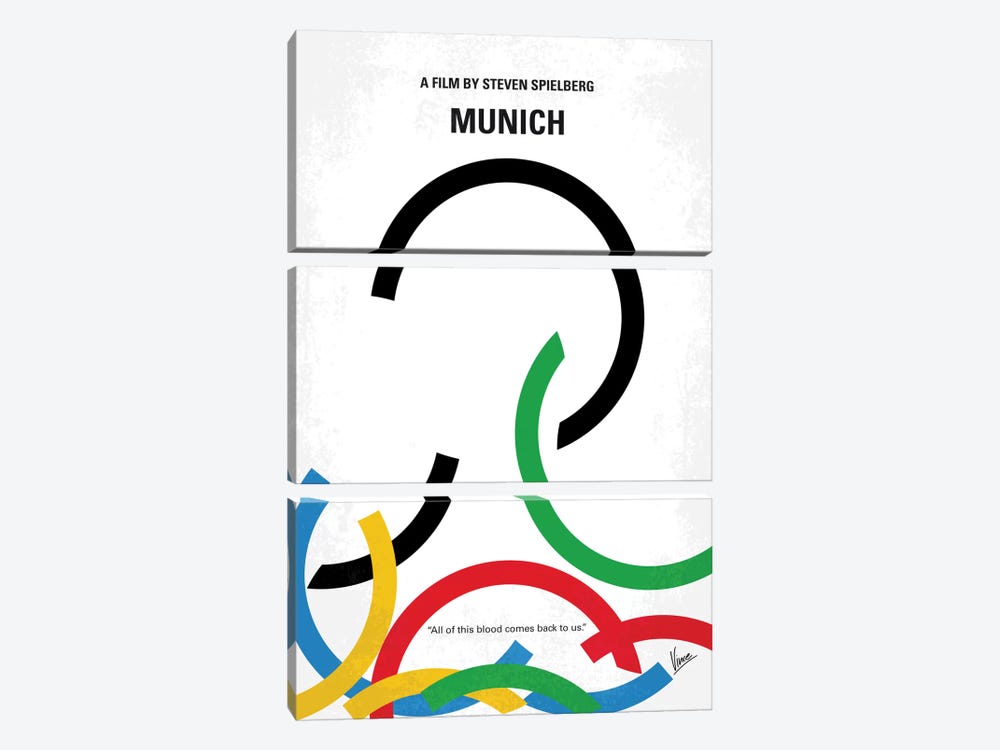 Munich Minimal Movie Poster by Chungkong 3-piece Art Print
