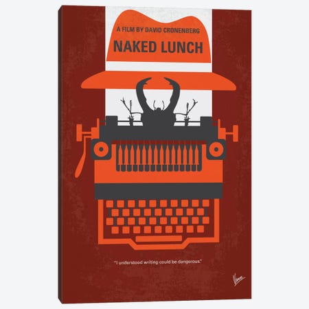 Naked Lunch Minimal Movie Poster Canvas Print #CKG590} by Chungkong Art Print