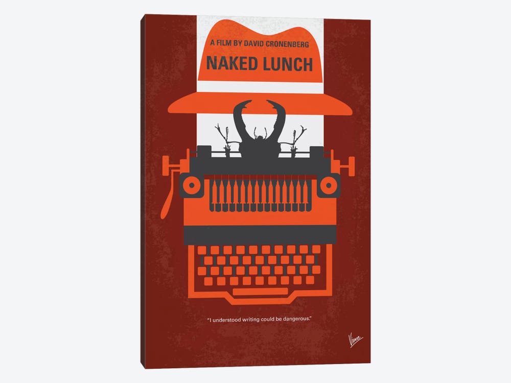 Naked Lunch Minimal Movie Poster by Chungkong 1-piece Canvas Artwork