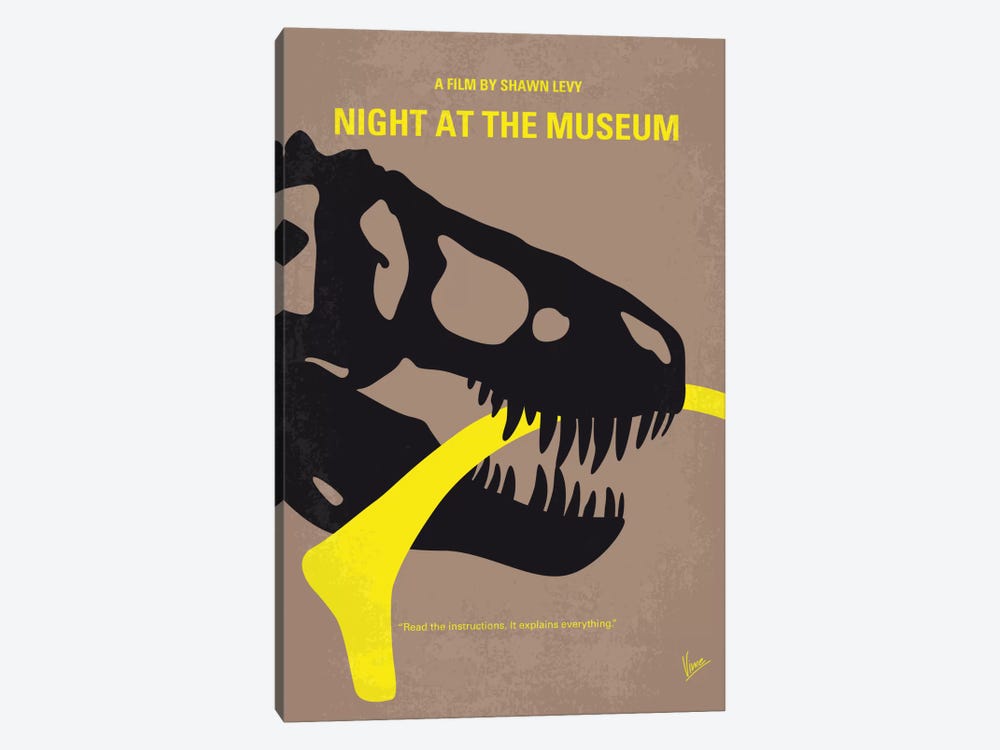 Night At The Museum Minimal Movie Poster by Chungkong 1-piece Art Print