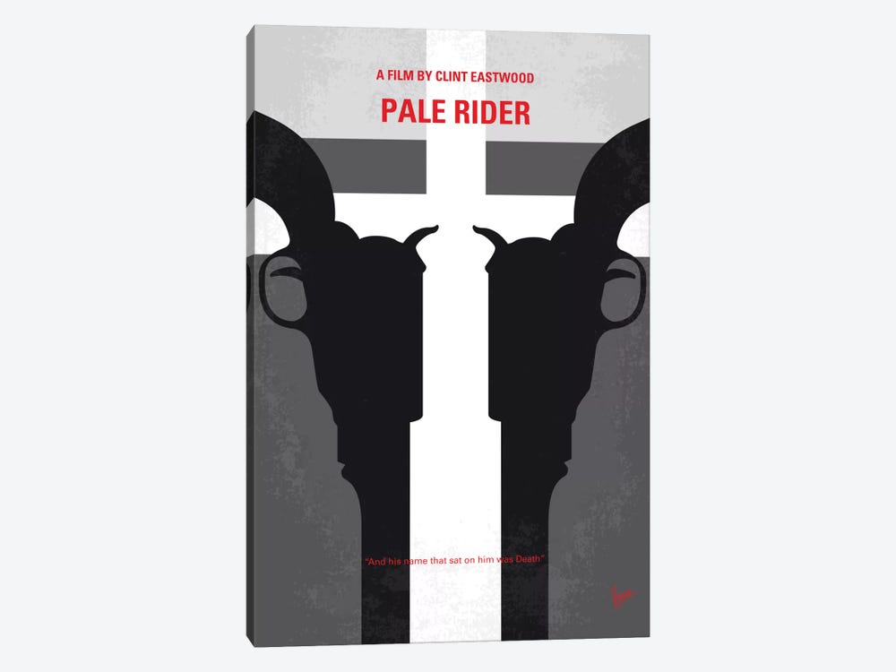 Pale Rider Minimal Movie Poster by Chungkong 1-piece Canvas Art