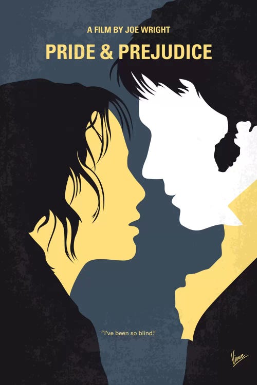 Pride And Prejudice Minimal Movie Poster