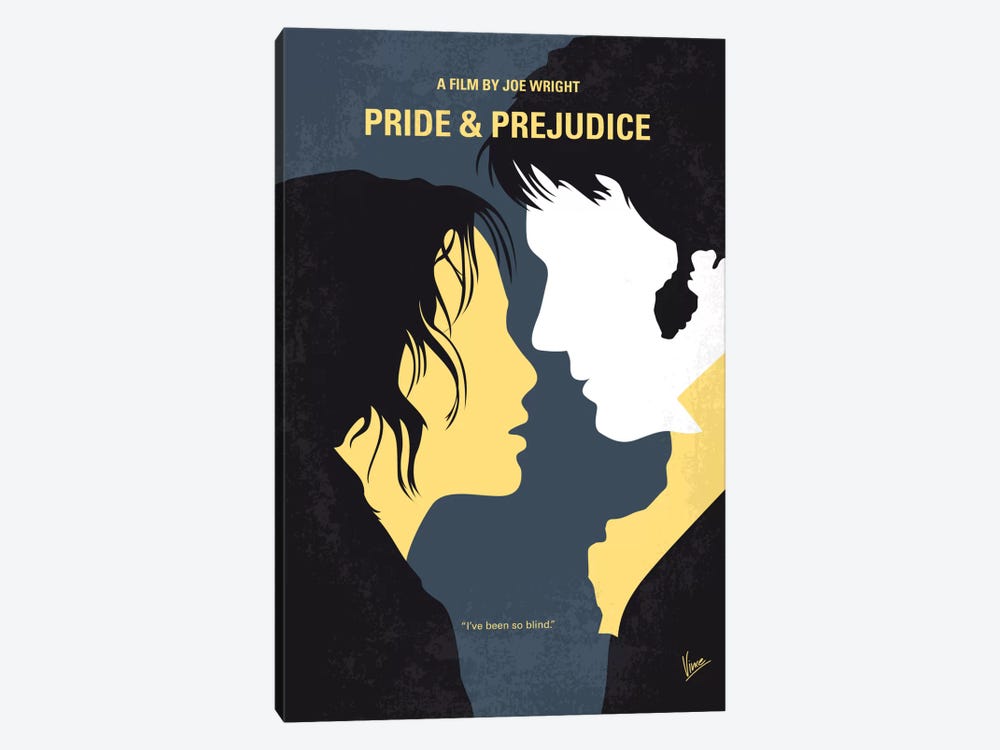 Pride And Prejudice Minimal Movie Poster by Chungkong 1-piece Art Print