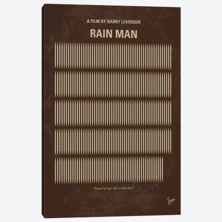 Rain Man Minimal Movie Poster Canvas Print #CKG605} by Chungkong Canvas Artwork