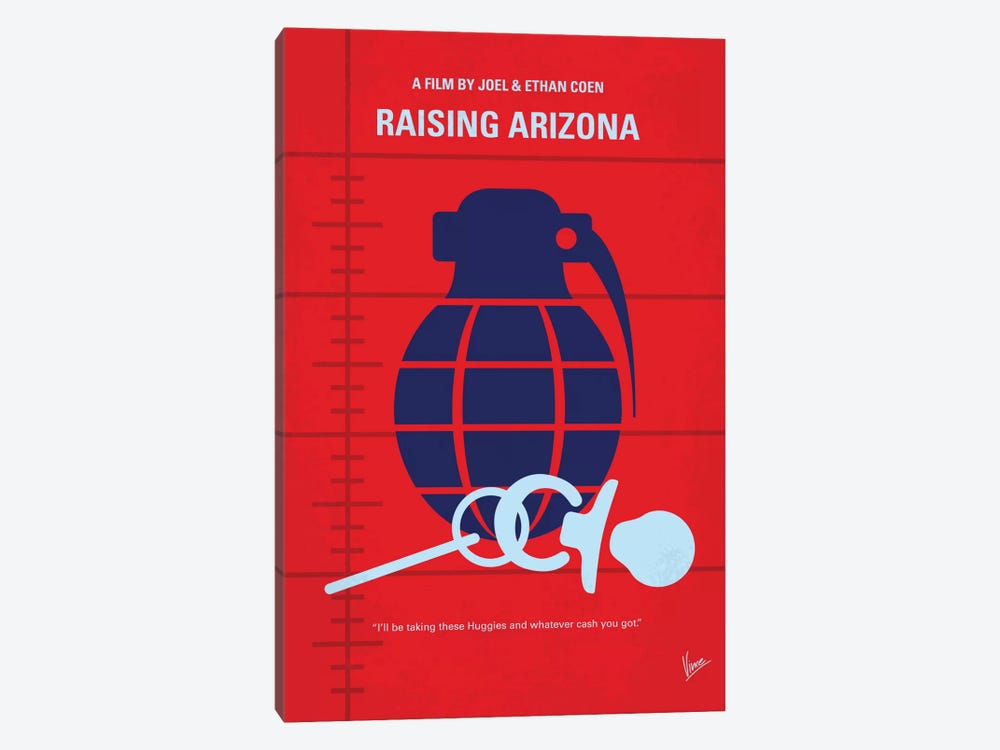 Raising Arizona Minimal Movie Poster by Chungkong 1-piece Art Print