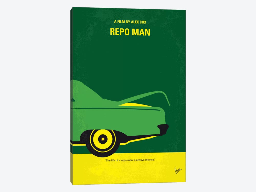 Repo Man Minimal Movie Poster by Chungkong 1-piece Canvas Print