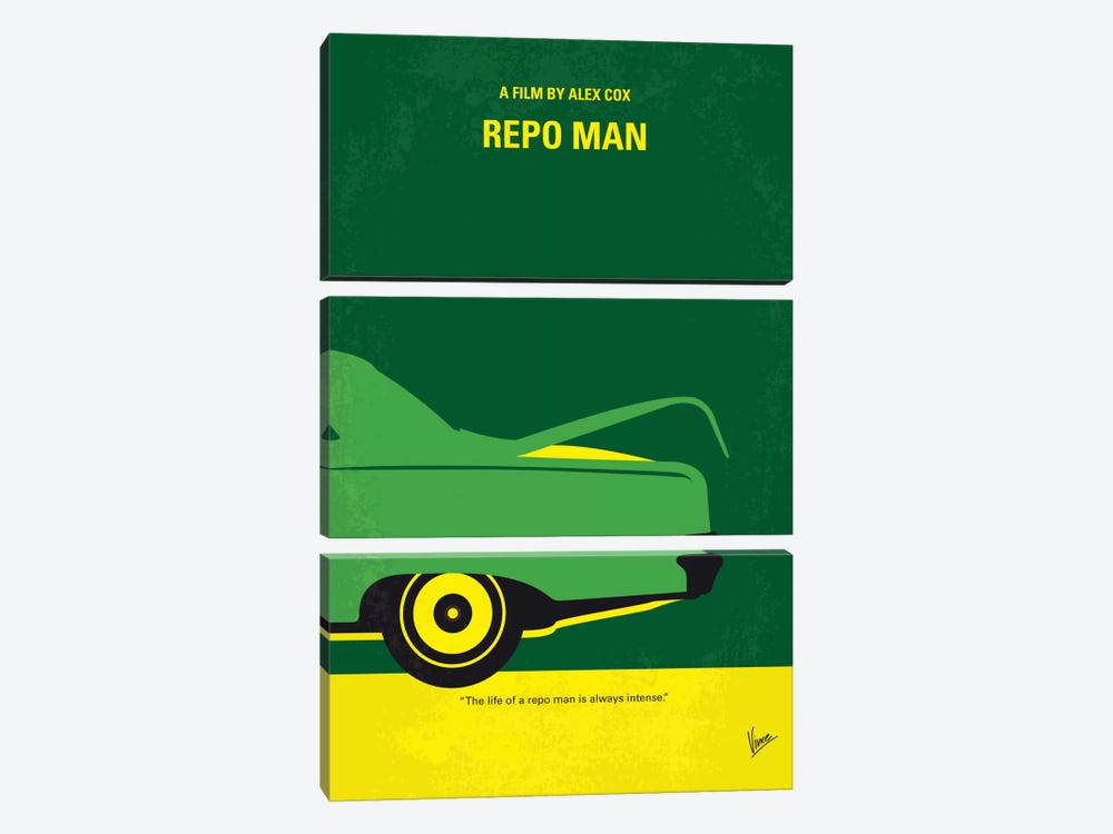 Repo Man Minimal Movie Poster by Chungkong 3-piece Art Print